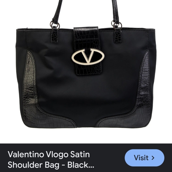 Valentino GARAVANI VLogo shoulder bag/ tote 13.5 x 10.5 x 4 - Picture 13 of 14
